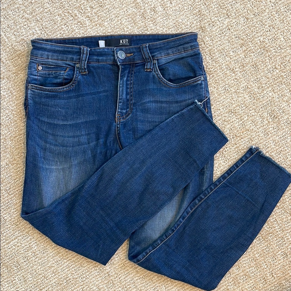 Kut from the Kloth High Rise Ankle skinny Jeans
